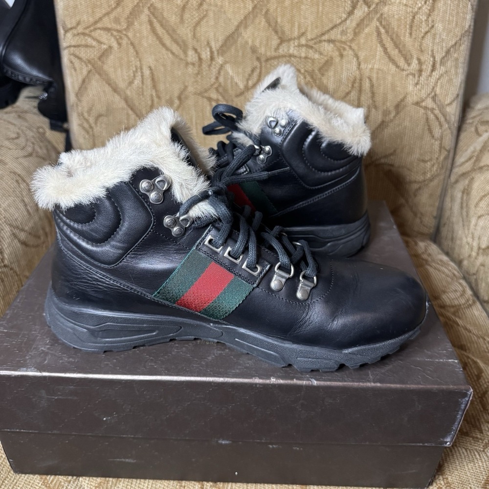 Gucci‎ Leather Shoes Men's Size 8.5 Excellent! - Picture 2 of 7